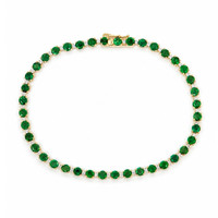 4.64 Ct.Tw. Emerald 14K Yellow Gold bracelet