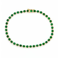 4.64 Ct.Tw. Emerald 14K Yellow Gold bracelet