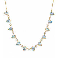 6.74 Ct. Aquamarine 14K Yellow Gold necklace
