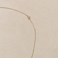 6.74 Ct. Blue Aquamarine and Natural Diamond Bezel Necklace, 14K Yellow Gold Life Style