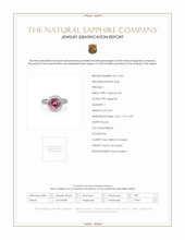 2.04 Ct. Sapphire Natural Diamond Pave Ring, Platinum 950 Scan Report