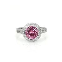 2.04 Ct. Sapphire Natural Diamond Pave Ring, Platinum 950 Video