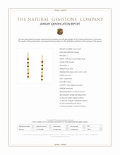 1.66&nbsp;Ct.Tw.Total Carat Weight Ruby, Amethyst, Quartz, Agate and Carnelian Bezel Earrings, 22K Gold Plated Silver Scan Report