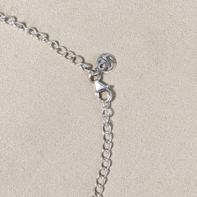 3.73 Ct. Purple Fluorite Bezel Necklace, Silver