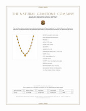 1.82 Ct. Yellow Citrine Bezel Necklace, Silver Scan Report
