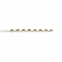 1.82 Ct. Yellow Citrine Bezel Necklace, Silver Image