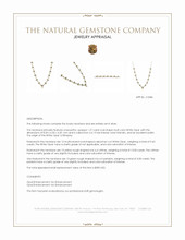 1.27 Ct. Mixed Opal, Yellow Citrine and Green Peridot Bezel Necklace, Silver Appraisal
