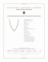 1.27 Ct. Mixed Opal, Yellow Citrine and Green Peridot Bezel Necklace, Silver Scan Report