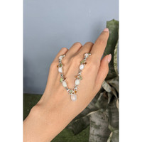 1.27 Ct. Mixed Opal, Yellow Citrine and Green Peridot Bezel Necklace, Silver Life Style