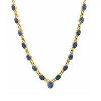0.92 Ct. Opal 18K Gold Plated Silver necklace