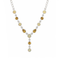2.22 Ct. Opal Silver necklace