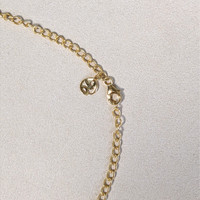 28.90 Ct. Watermelon Tourmaline Bezel Necklace, 18K Gold Plated Silver Life Style