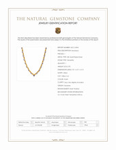 0.92 Ct. Violet Tanzanite Bezel Necklace, 18K Gold Plated Silver Scan Report
