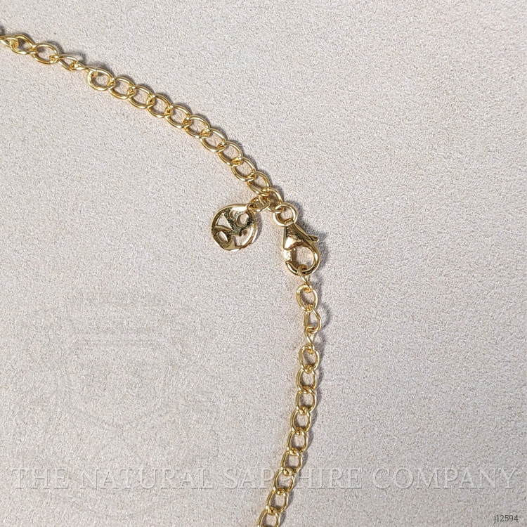 0.92 Ct. Violet Tanzanite Bezel Necklace, 18K Gold Plated Silver