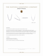 0.67 Ct. Violet Tanzanite Bezel Necklace, Silver Appraisal