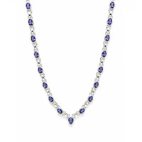 0.67 Ct. Tanzanite Silver necklace
