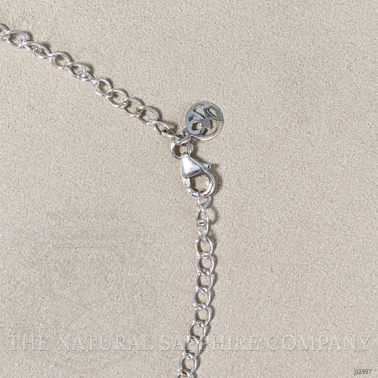 0.67 Ct. Violet Tanzanite Bezel Necklace, Silver