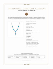 1.00 Ct. Mixed Turquoise and Swiss Blue Topaz Bezel Necklace, Silver Scan Report