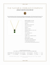 0.88 Ct. Emerald and Natural Diamond Pave Necklace, 14K Yellow Gold Scan Report