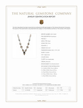 13.91 Ct.Tw.Total Carat Weight Onyx Bezel Necklace, Silver Scan Report