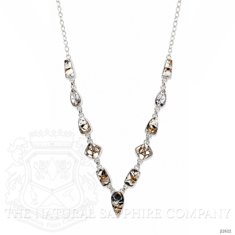 13.91 Ct.Tw. Onyx Bezel Necklace, Silver