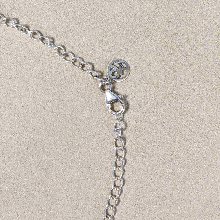 13.91 Ct.Tw. Onyx Bezel Necklace, Silver