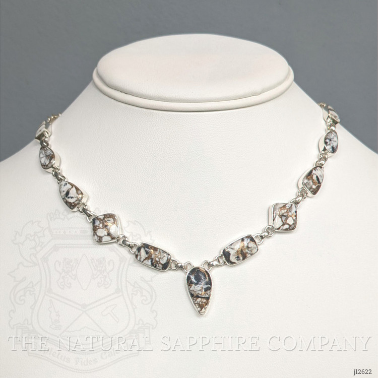 13.91 Ct.Tw. Onyx Bezel Necklace, Silver