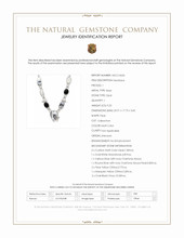 36.60 Ct.Tw.Total Carat Weight Onyx, Opal, Moonstone, Akoya Pearl and Citrine Bezel Necklace, Silver Scan Report