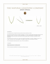 1.93 Ct. Green (Lime Green) Peridot and Green Peridot Bezel Necklace, Silver Appraisal