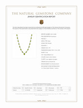 1.93 Ct. Green (Lime Green) Peridot and Green Peridot Bezel Necklace, Silver Scan Report
