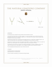 1.01 Ct. Mixed Opal and Green Peridot Bezel Necklace, Silver Appraisal