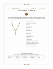 1.01 Ct. Mixed Opal and Green Peridot Bezel Necklace, Silver Scan Report
