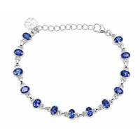 5.71 Ct.Tw. Tanzanite Silver bracelet