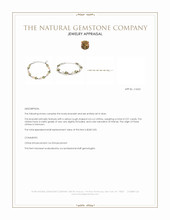 12.26&nbsp;Ct.Tw.Total Carat Weight Green (Lime Green) Peridot, Multi Color White Opal (Light Opal) and Yellow Citrine Bezel Bracelet, Silver Appraisal