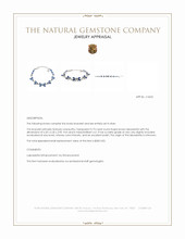 12.56 Ct.Tw.Total Carat Weight Blue Kyanite and Brown Labradorite Bezel Bracelet, Silver Appraisal