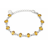 10.53 Ct.Tw. Citrine Silver bracelet