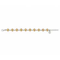 10.53&nbsp;Ct.Tw.Total Carat Weight Yellow Citrine Bezel Bracelet, Silver Image