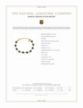5.41 Ct.Tw.Total Carat Weight Multi Color Opal Bezel Bracelet, 18K Gold Plated Silver Scan Report