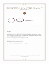 6.04&nbsp;Ct.Tw.Total Carat Weight Purplish Red Rhodolite Garnet Bezel Bracelet, Silver Appraisal