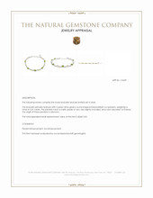 6.83&nbsp;Ct.Tw.Total Carat Weight Multi Color Crystal Opal (Jelly Opal) and Green (Lime Green) Peridot Bezel Bracelet, Silver Appraisal