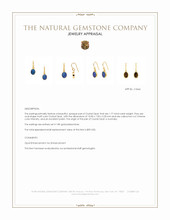 1.77 Ct.Tw.Total Carat Weight Multi Color Opal Bezel Earrings, 18K Gold Plated Silver Appraisal
