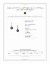 1.77 Ct.Tw.Total Carat Weight Multi Color Opal Bezel Earrings, 18K Gold Plated Silver Scan Report