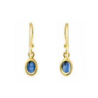 1.69&nbsp;Ct.Tw.Total Carat Weight Blue Kyanite Drops Earrings, 18K Gold Plated Silver Image