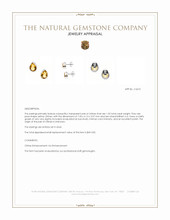 1.55 Ct.Tw.Total Carat Weight Yellow Citrine Studs Earrings, Silver Appraisal