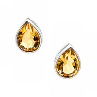 1.55 Ct.Tw. Citrine Silver earring