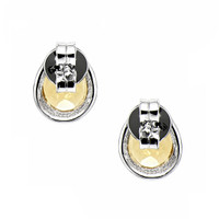 1.55 Ct.Tw.Total Carat Weight Yellow Citrine Studs Earrings, Silver Image