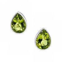 2.44 Ct.Tw. Peridot Silver earring