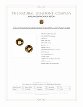 1.27&nbsp;Ct.Tw.Total Carat Weight Yellow Citrine Studs Earrings, Silver Scan Report
