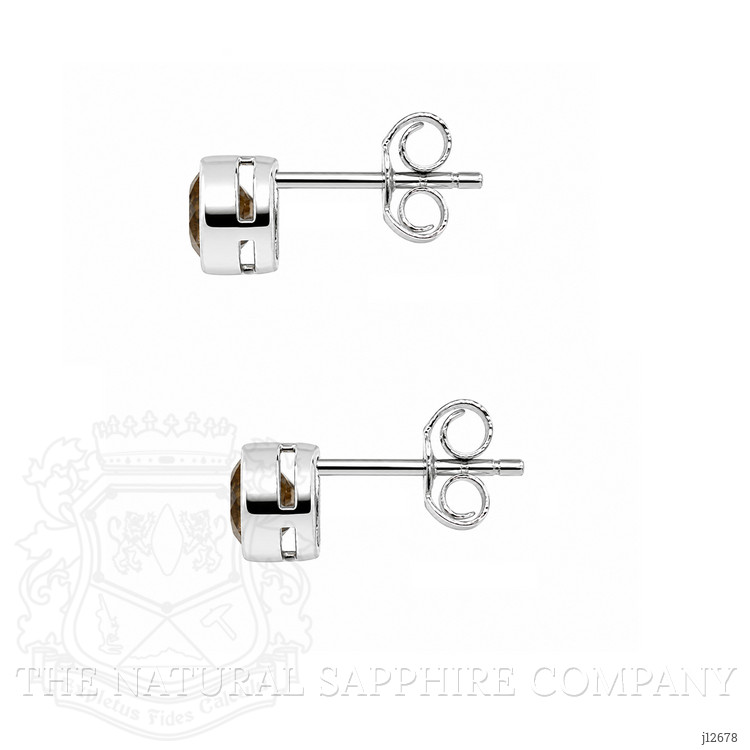 1.27 Ct.Tw. Yellow Citrine Studs Earrings, Silver