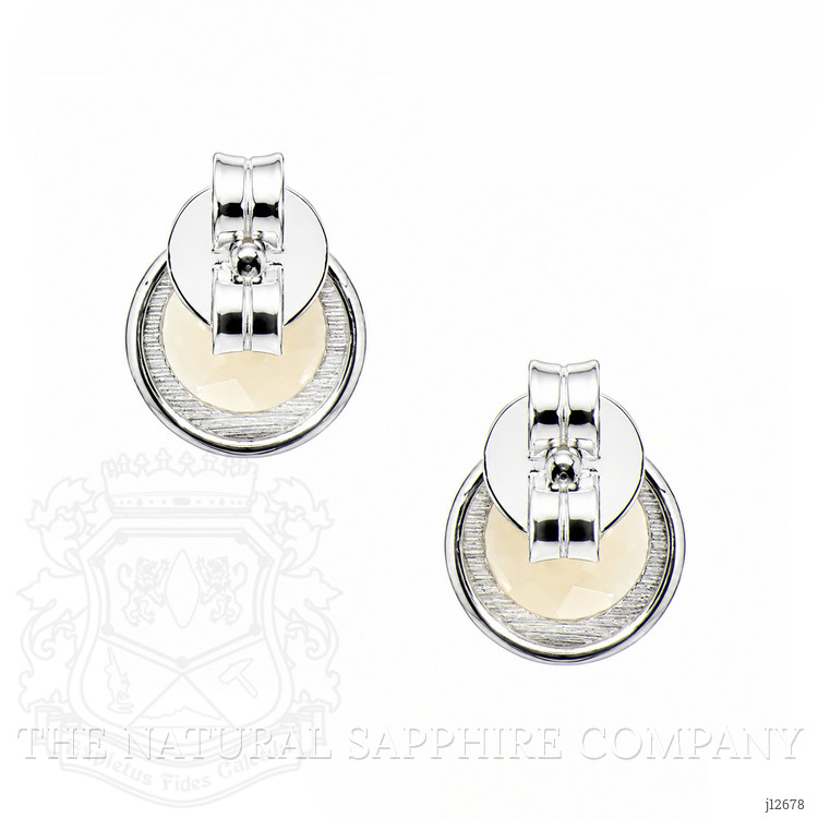 1.27 Ct.Tw. Yellow Citrine Studs Earrings, Silver
